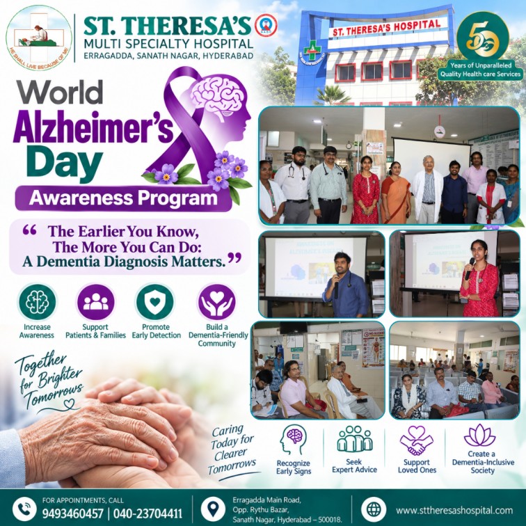 World Alzheimer’s Day Awareness Program at St. Theresa’s Hospital